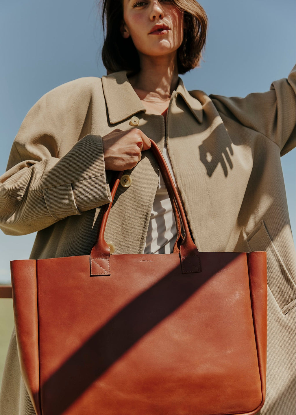 L’Escapade – Sac cabas en cuir sobre et pratique, fabrication artisanale française - Léonny Cha