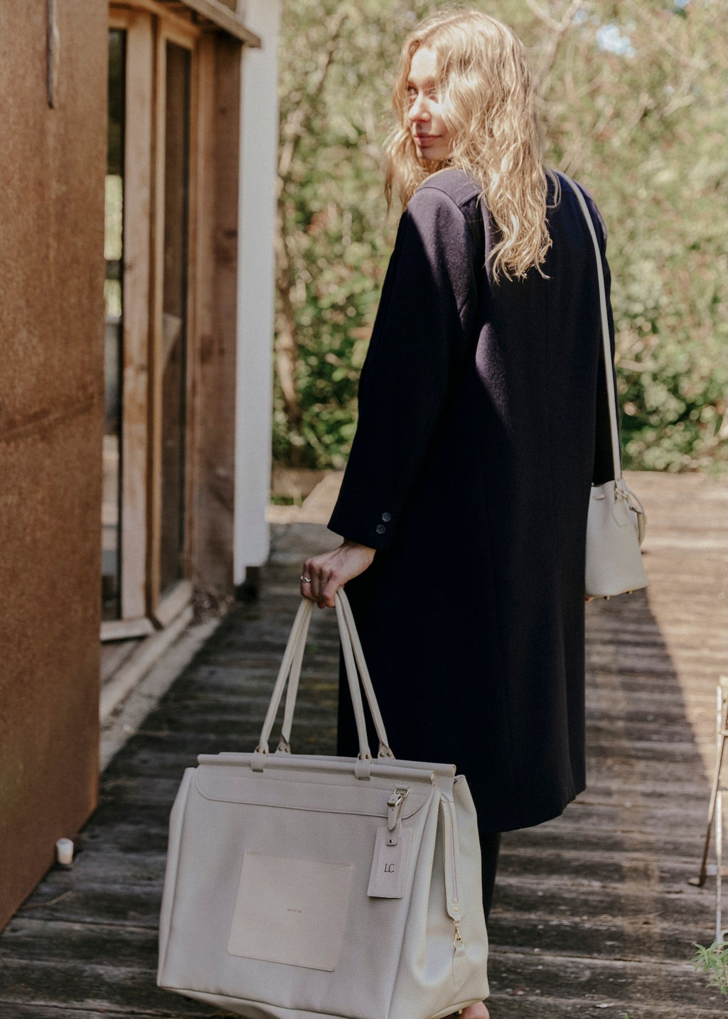 Le Rivage – Sac de voyage week - end en cuir unisexe, haut de gamme, made in France - Léonny Cha