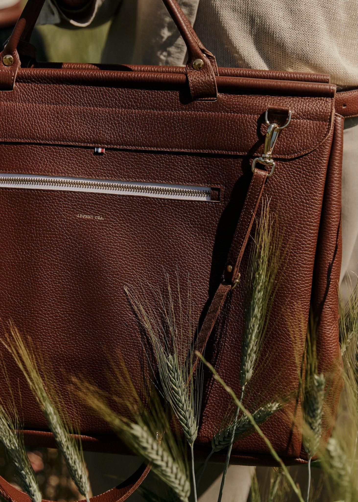 Le Rivage – Sac de voyage week - end en cuir unisexe, haut de gamme, made in France - Léonny Cha