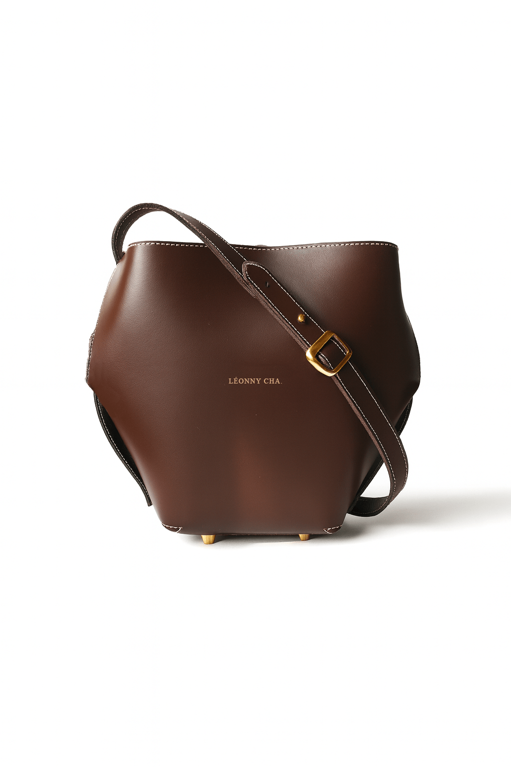 L’Audacieux – Sac seau pliage sans couture en cuir, design artisanal français - Léonny Cha