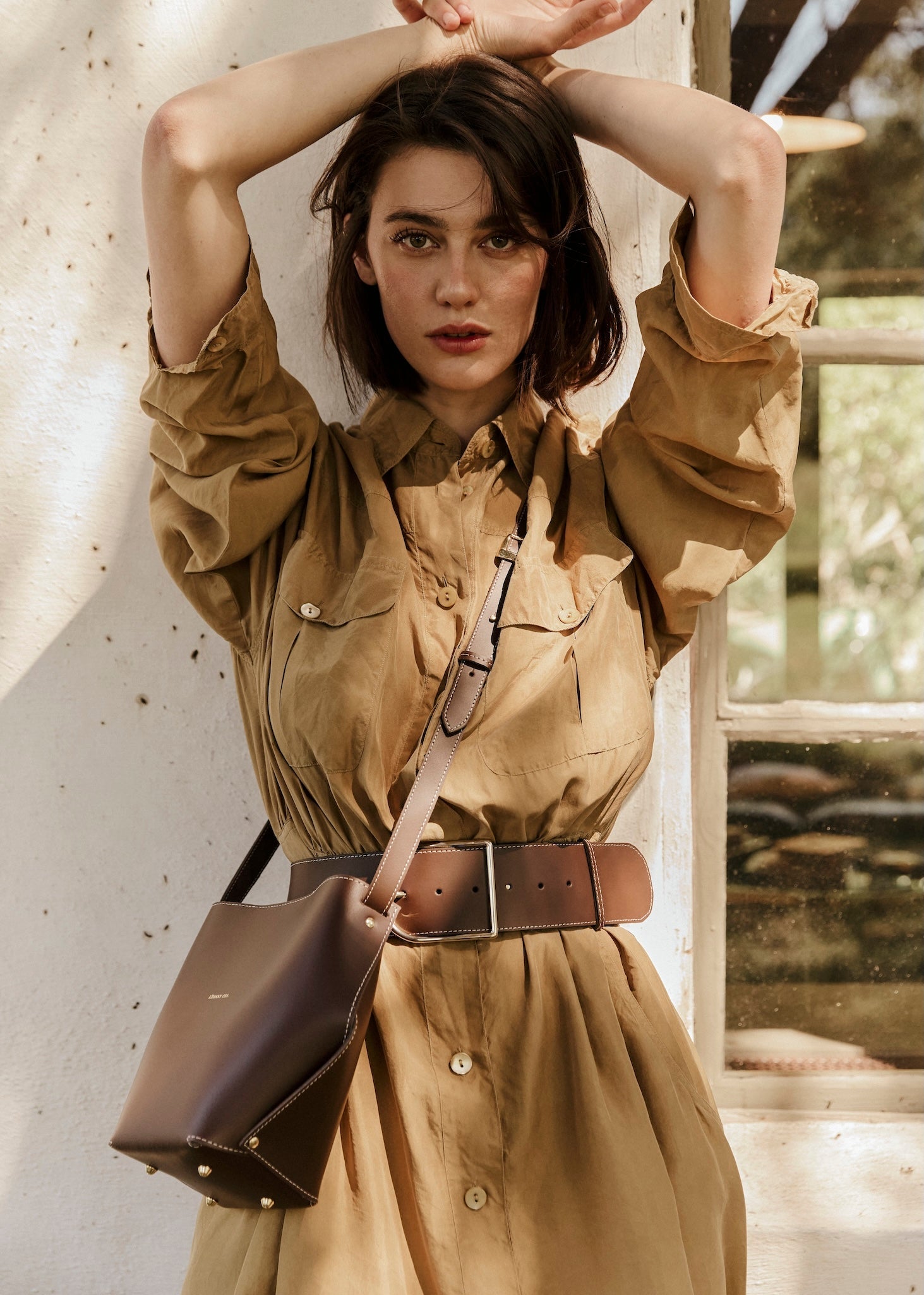 L’Audacieux – Sac seau pliage sans couture en cuir, design artisanal français - Léonny Cha