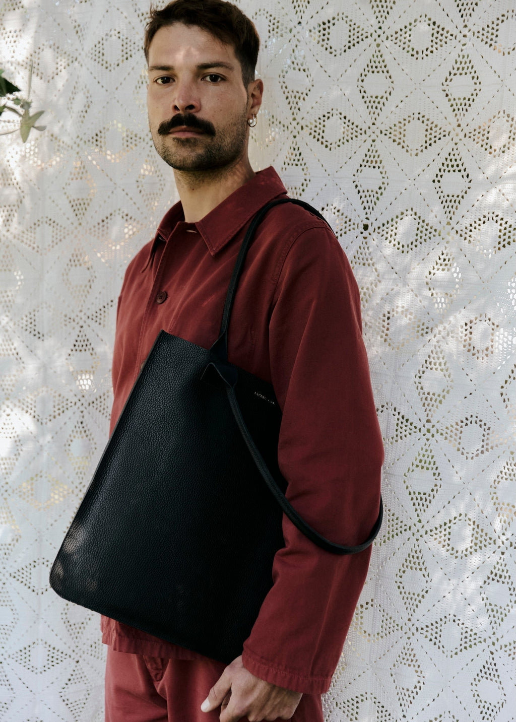 Le Minimaliste – Tote bag en cuir unisexe pour ordinateur et documents, made in France - Léonny Cha