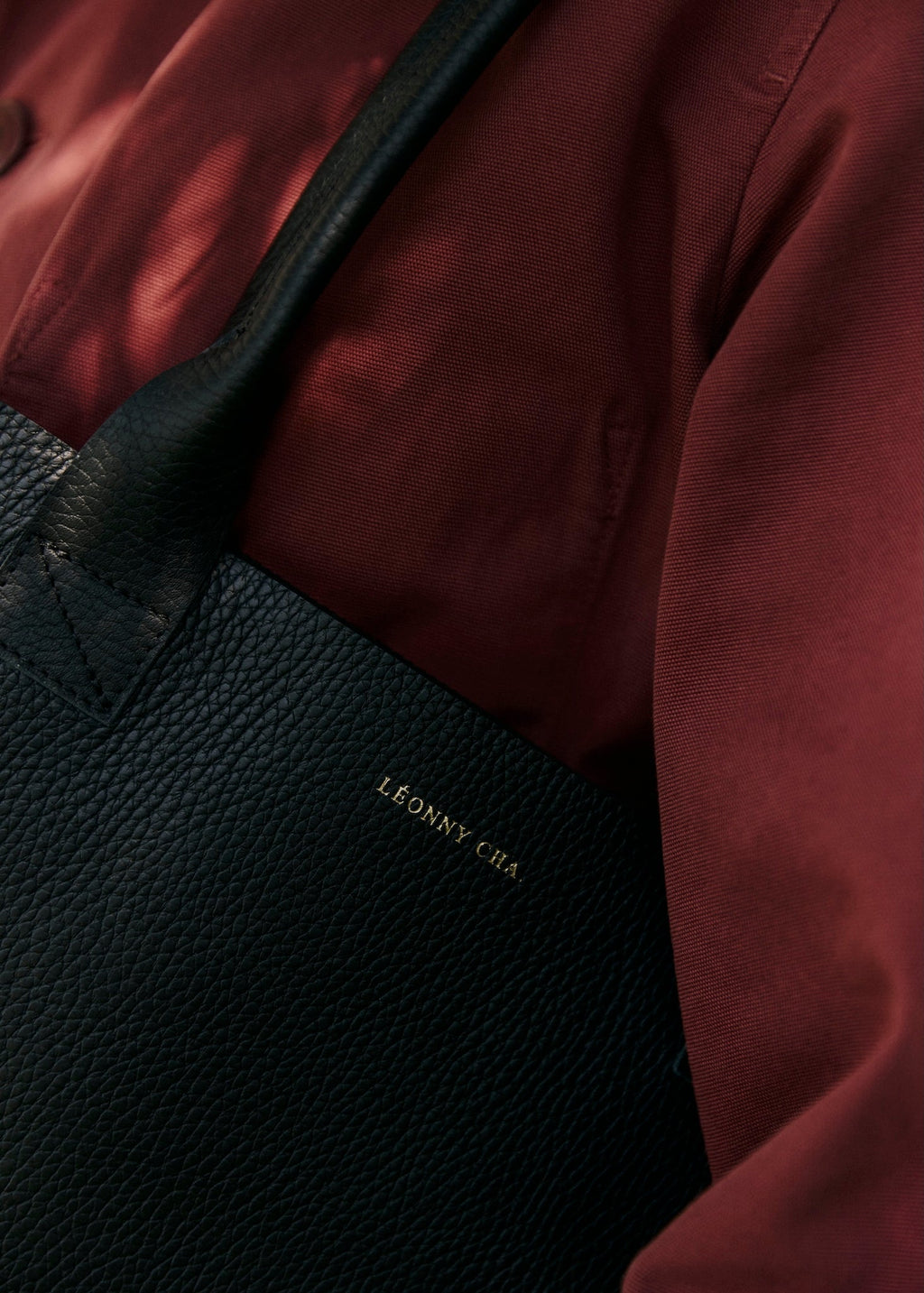 Le Minimaliste – Tote bag en cuir unisexe pour ordinateur et documents, made in France - Léonny Cha