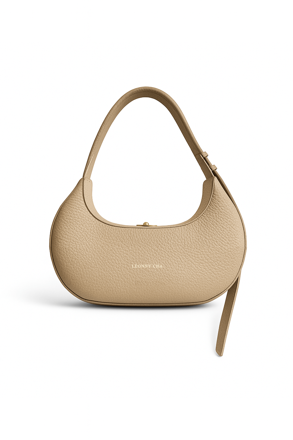 Le Dune – Sac demi - lune en cuir, élégant et artisanal, made in France - Léonny Cha