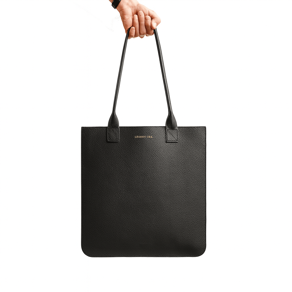 Le Minimaliste – Tote bag en cuir unisexe - Léonny Cha