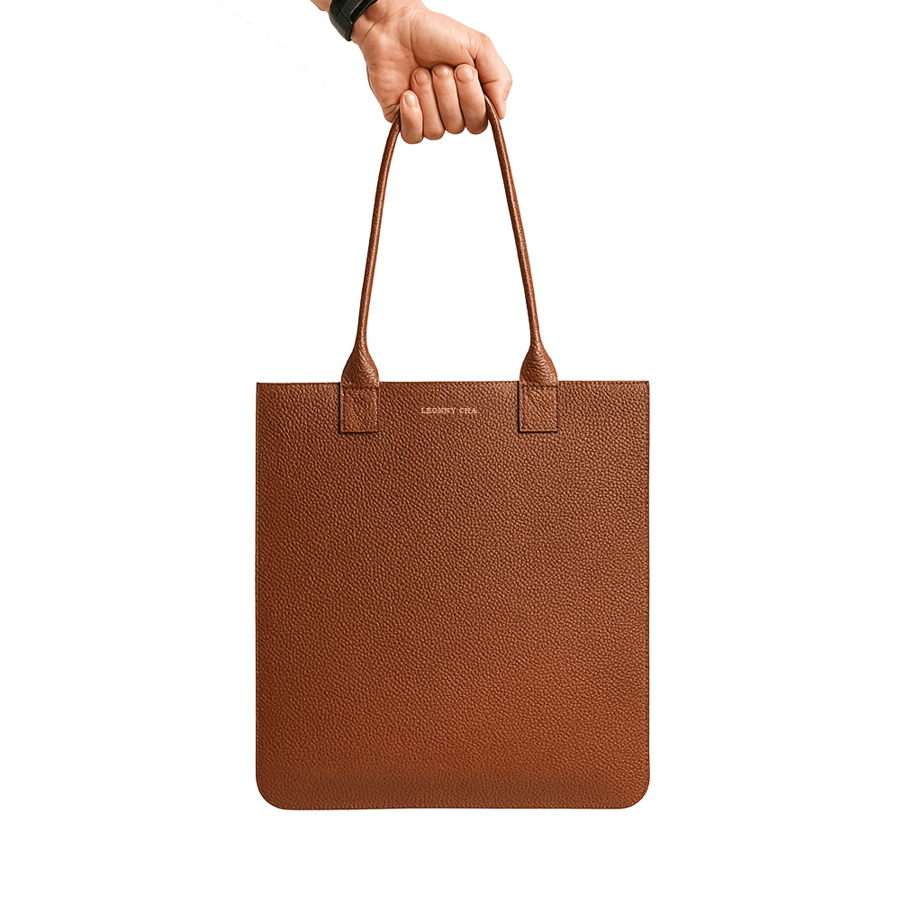 Le Minimaliste – Tote bag en cuir unisexe - Léonny Cha
