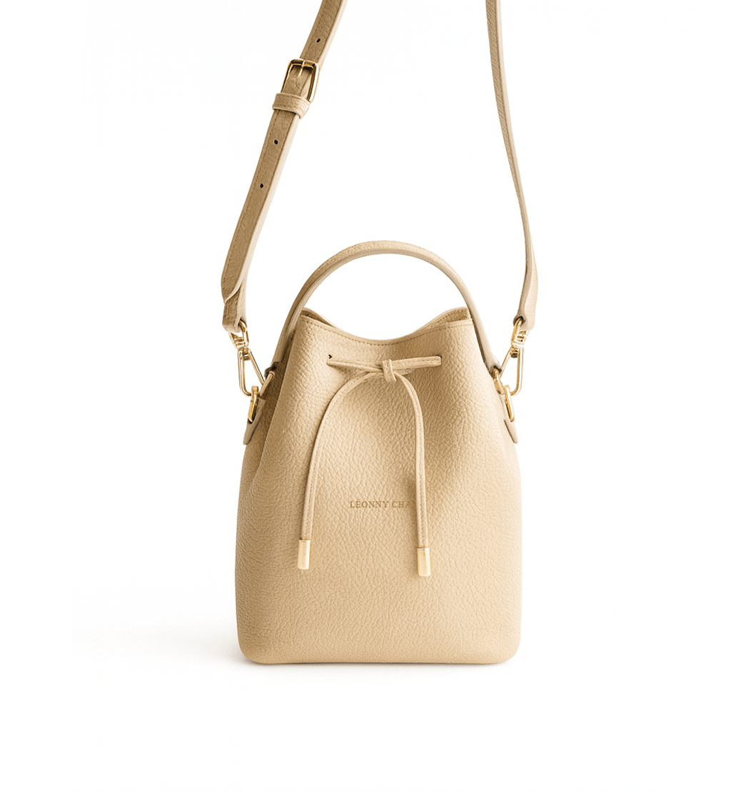 Le Précieux – Mini sac seau en cuir, format compact artisanal français - Léonny Cha