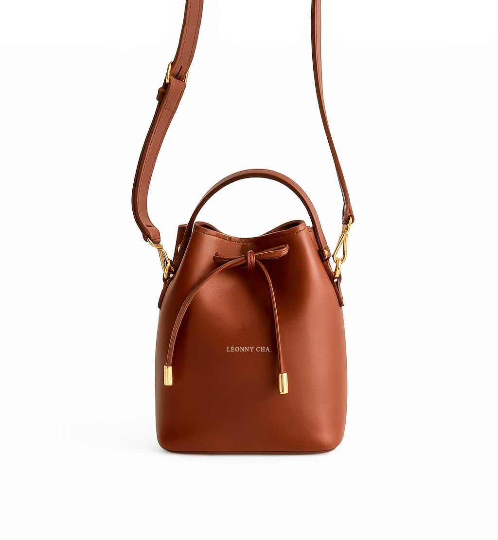 Le Précieux – Mini sac seau en cuir, format compact artisanal français - Léonny Cha